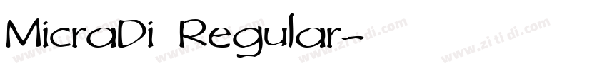 MicraDi Regular字体转换